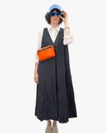 Michel Crossbody Bag In Reclaimed Ferry Life Raft Fabric Black - Image 9