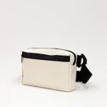 Michel Crossbody Bag In Reclaimed Ferry Life Raft Fabric White