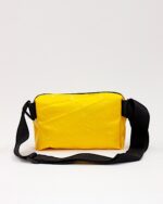Michel Crossbody Bag In Upcycled Ferry Life Raft Fabric Yellow - Image 2