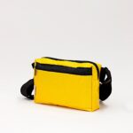 Michel Crossbody Bag In Upcycled Ferry Life Raft Fabric Yellow