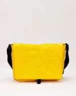 Zelda Compact Messenger Bag In Decommissioned Ferry Life Raft Material Yellow - Image 8