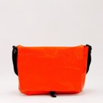 Zelda Compact Messenger Bag In Reclaimed Ferry Life Raft Fabric Orange