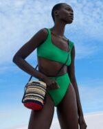 Lisi Stripe Bucket Bag