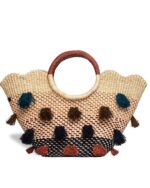 Scallop Raffia Tote - Image 2