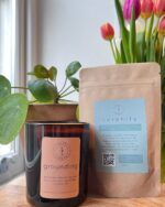 Grounding Evening Ritual Set | Clary Sage & Lime Candle + Lavender Bath Salts