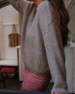 Cloud Stitch Jumper In Grey - Image 8