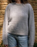 Cloud Stitch Jumper In Grey - Image 3