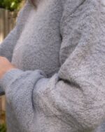 Cloud Stitch Jumper In Grey - Image 12
