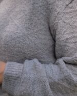 Cloud Stitch Jumper In Grey - Image 11