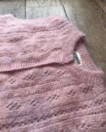 Pointelle Knit Vest In Peony Pink - Pre-Order - Image 3