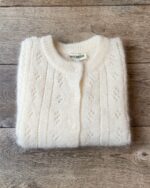 Pointelle Knit Vest In Vanilla - Pre-Order - Image 2