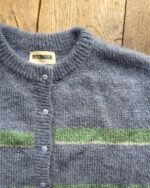Stripe Cardigan In Soft Blue - Pre-Order - Image 8