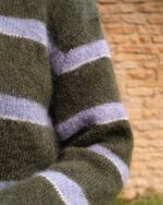 Stripe Cardigan In Ivy Green - Image 7