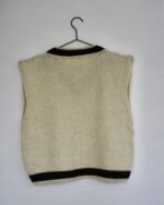 Cotswold Wool DK Cream V-Neck Vest - Image 5