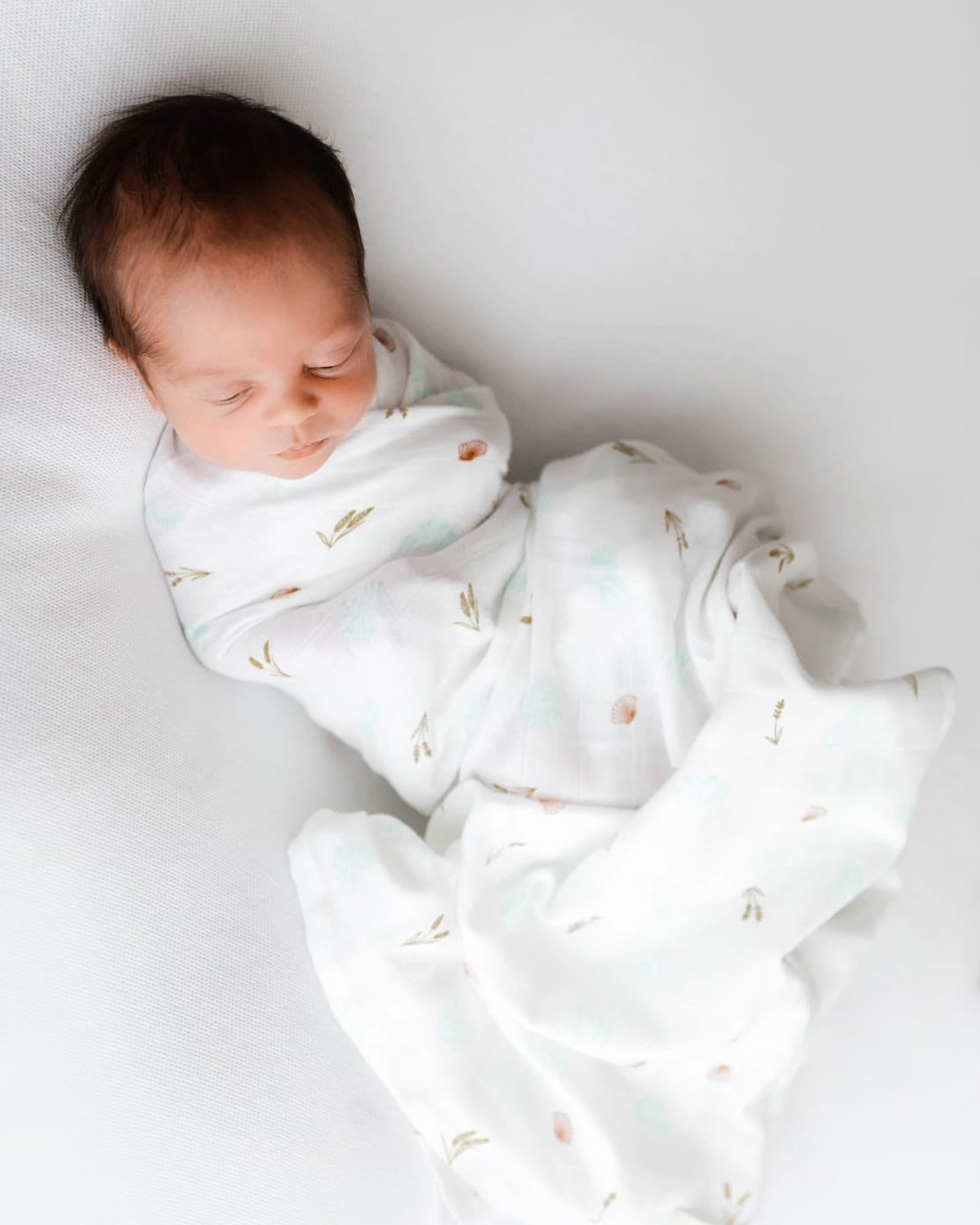 Seaside Prairie Muslin Blanket – Iris Seaside Prairie Muslin Blanket - Image 1