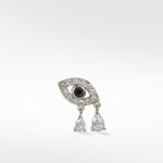 Evil Eye with Double Diamond Drop (Protection)