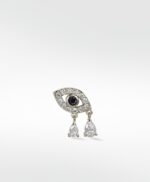 Evil Eye with Double Diamond Drop (Protection)