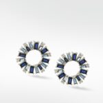 Blue Dahlia Earrings