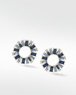 Blue Dahlia Earrings