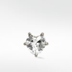 Brilliant Sapphire Coat of Arms Heart Earring
