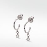 Cherry Blossom Silver Hook Earrings