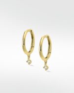 Daydreamer Diamond Hoops (8mm) - Image 2