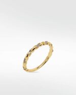 Delicate Diamond Twist Ring