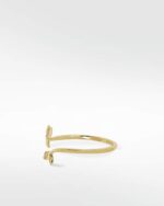 Diamond Open Leaf Ring - Image 3