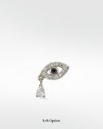 Evil Eye with Single Diamond Drop (Protection) - Image 2