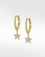Galaxy Gold Hoops - Image 3
