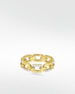 Horizon Link Diamond Ring