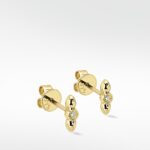 Iris Petal Gold Studs