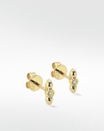 Iris Petal Gold Studs