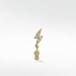 Lightening Bolt with Diamond Drop Stud