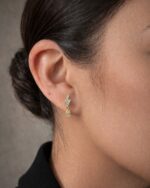 Lightening Bolt with Diamond Drop Stud - Image 2