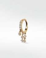 Modernist Celestial Drop Hoop - Image 5
