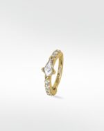Modernist Kite Diamond Hoop - Image 2