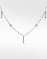 Oleander Petals Silver Necklace