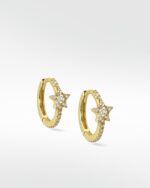 Omega Gold Earrings