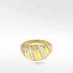 Palm Diamond Arciform Ring