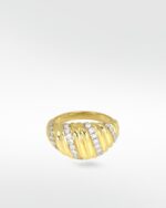 Palm Diamond Arciform Ring