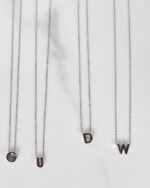 Silver Alphabet Necklace - Image 12
