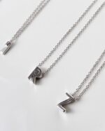 Silver Alphabet Necklace - Image 5