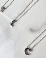 Silver Alphabet Necklace - Image 3