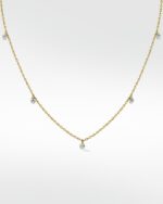 The Delicate Floating Diamond Station Necklace