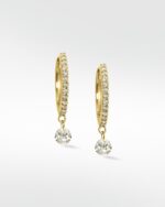 The Floating Diamond Brilliant Drop Hoops - Image 3