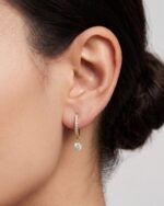 The Floating Diamond Brilliant Drop Hoops - Image 2