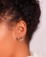 Tri-Omega Gold Earrings - Image 3