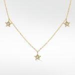 Tri-Star Gold Necklace