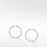 Veto Bright Sapphire and Diamond Hoops
